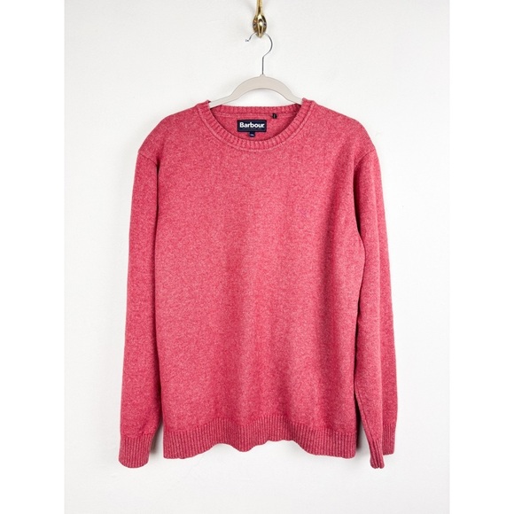 Barbour Other - Barbour Men’s Red Wool Blend Crewneck Sweater Sz XXL